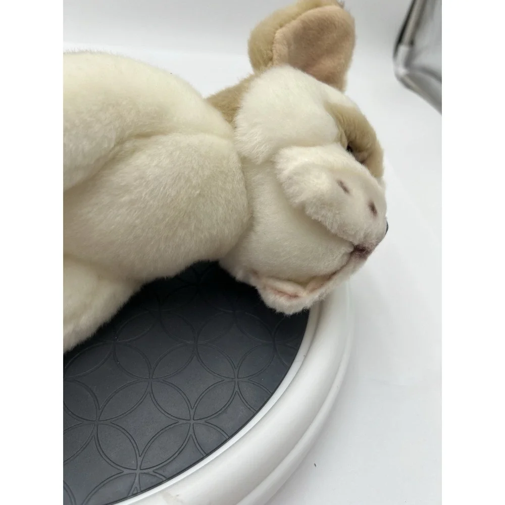 French Bulldog Realistic Stuffed Plush, Tan & White-Bearington collection